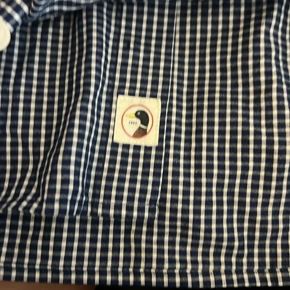 Duck Head Men's Blue Gingham Shirt - Picture 4 of 4